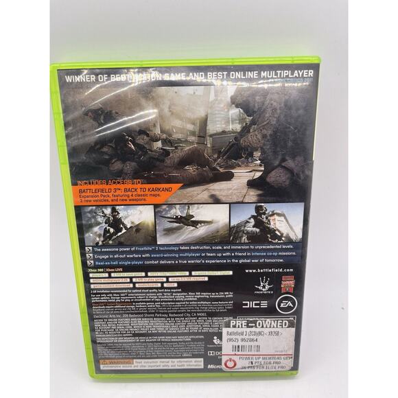 Battlefield 3 - Xbox 360 - Xbox 360, Xbox 360 VGC Tested 2 Disc Free Shipping!!! - Picture 2 of 7